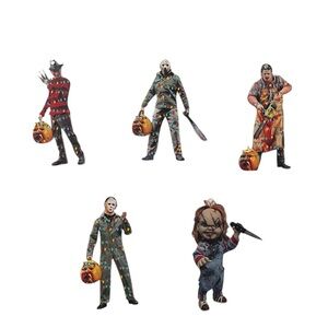 Horror Serial Killer Halloween Ornament Set